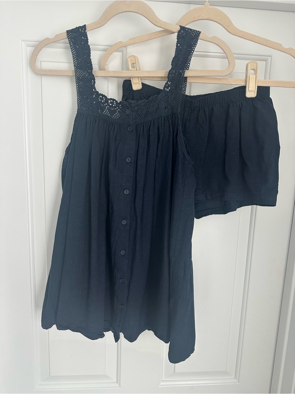 Darling Loungewear Navy Coleman set xs euc